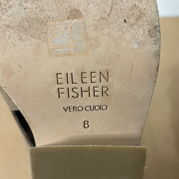 Eileen Fisher Jenkins Tan Ankle Boots Booties Size 8 - Picture 8 of 8